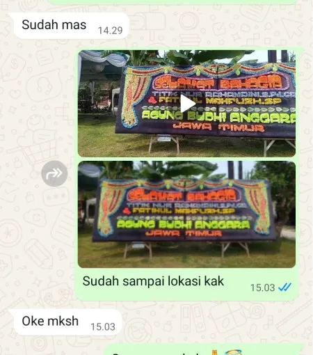 Pengiriman Papan Bunga Stasiun Pasar Senen